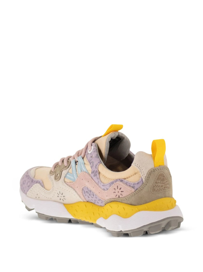 Flower Mountain Multi-Layered Sneakers With Textured Upper And Chunky Sole