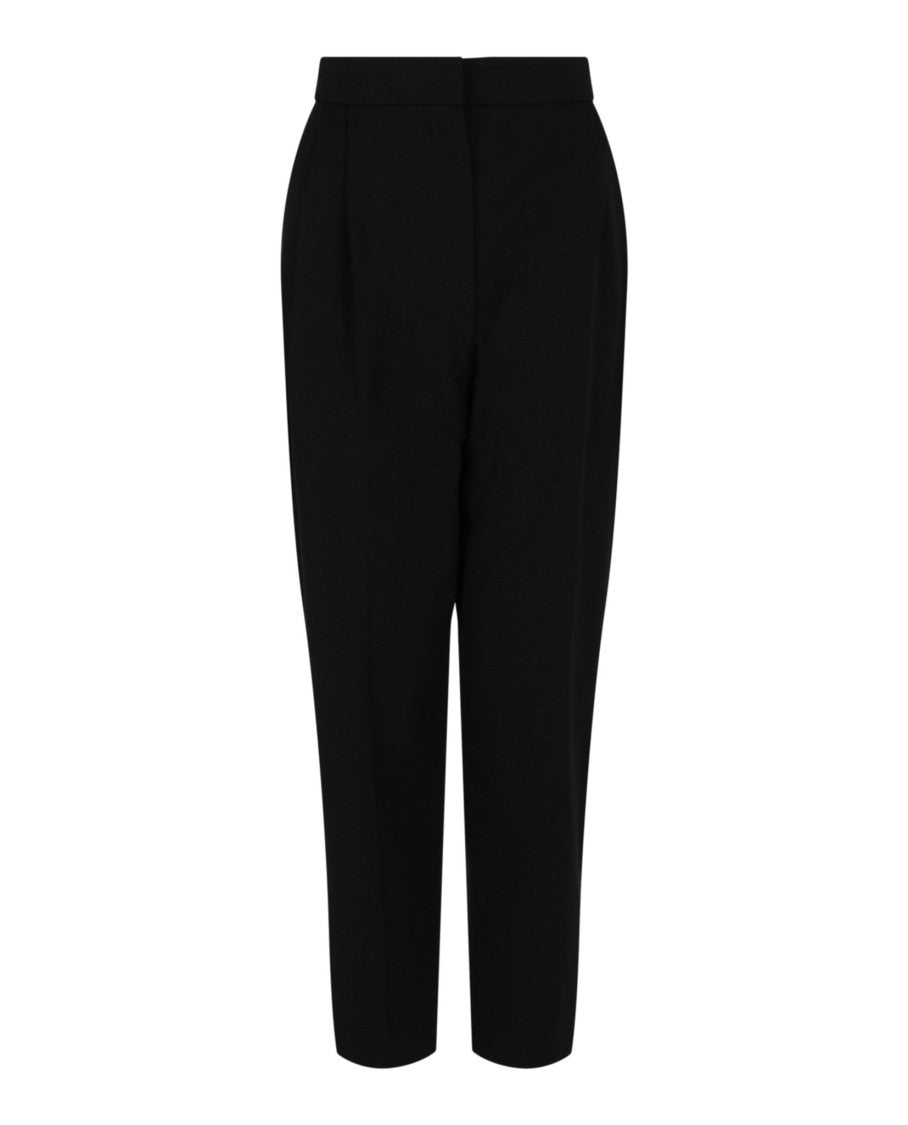 Alexander Mcqueen Pleated Tapered Trousers With Concealed Closure