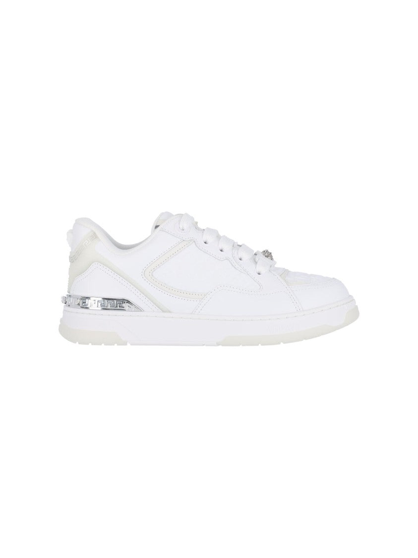 Versace "Biggie Basket" Sneakers – White
