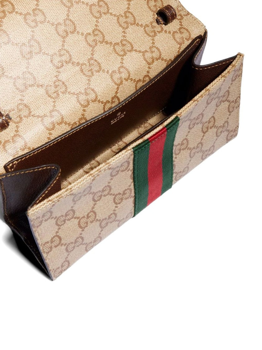 Gucci Monogram Web Stripe Rectangular Crossbody Bag