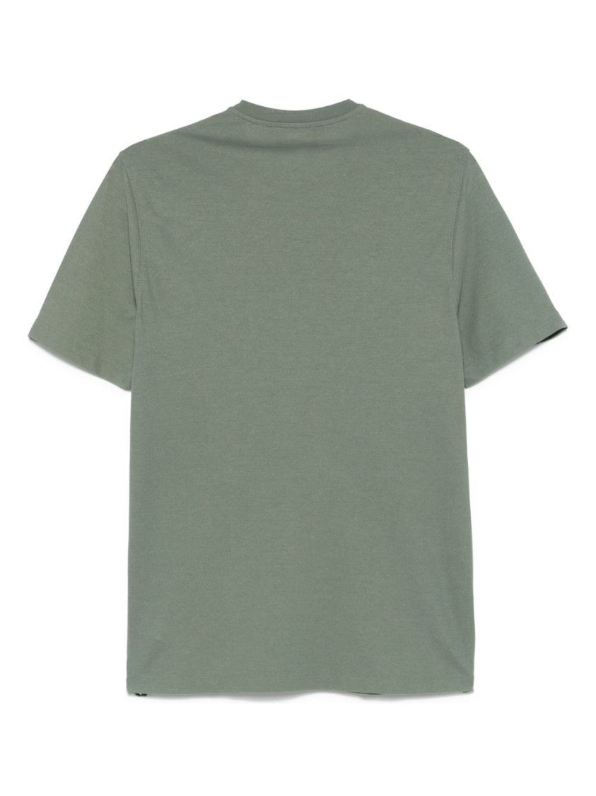 Zanone Classic Crew-Neck Green T-Shirt With Superior Comfort