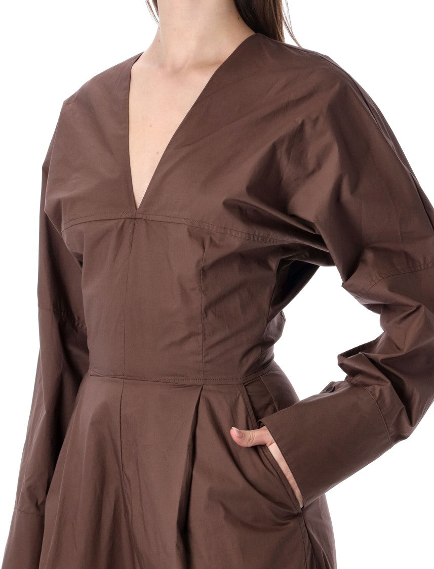 The Latest Drew Cotton Poplin Deep V Jumpsuit