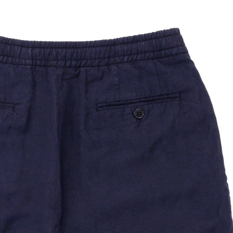 Officine Generale Adjustable Grosgrain Drawstring Blue Shorts