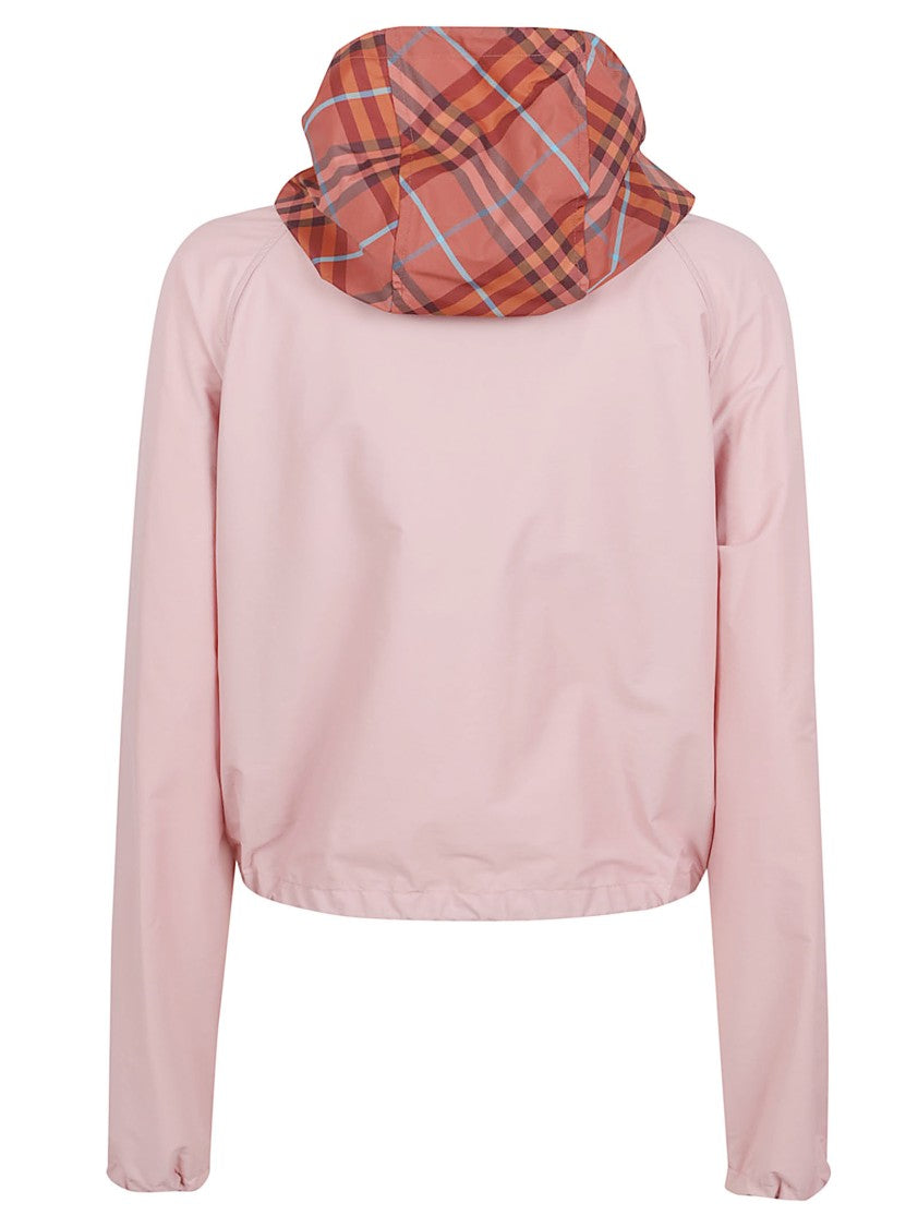 Burberry Short-Cut Nylon Jacket With Equestrian Knight Print