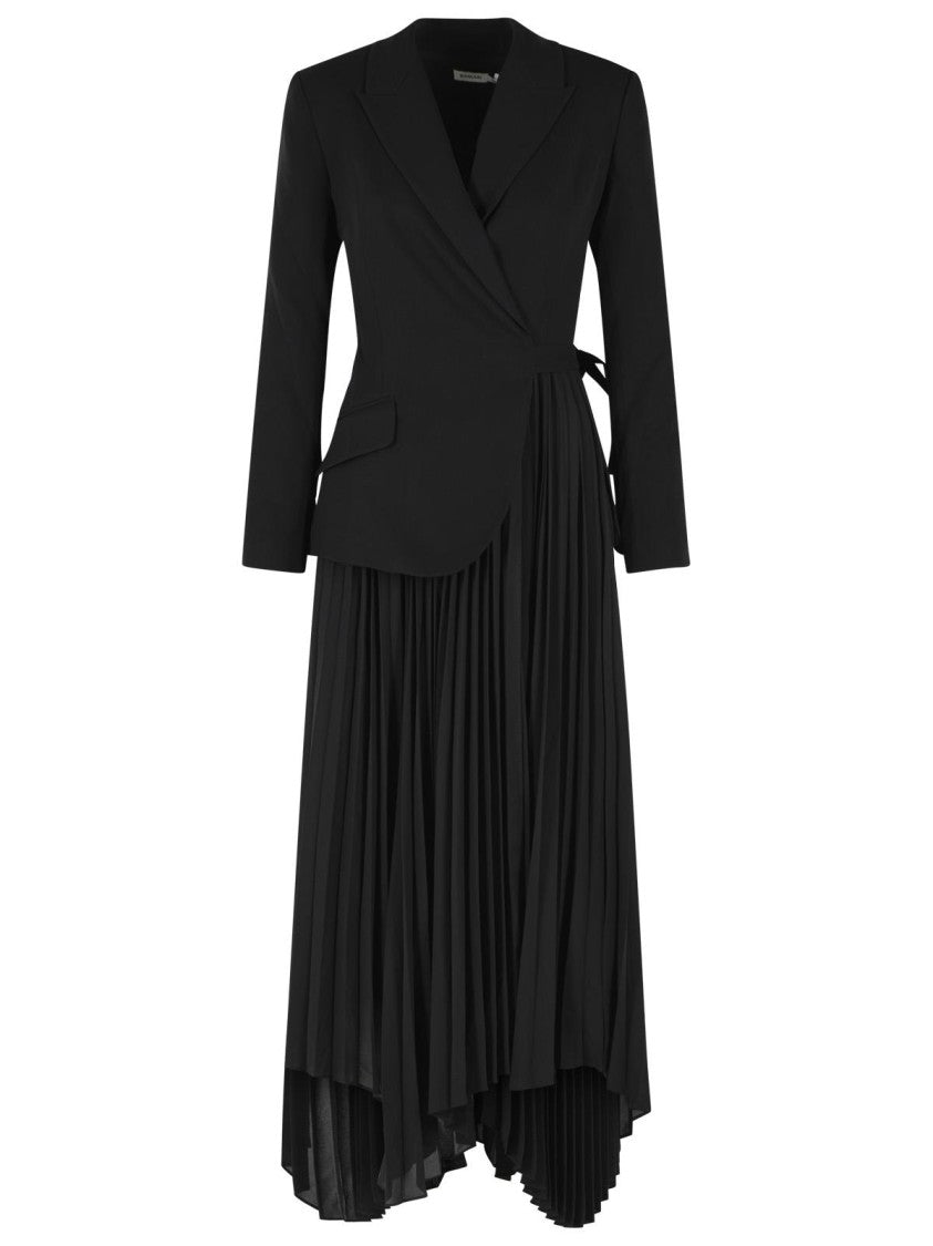 simkhai black and white dress Ambretta Combo Blazer | | Size 10 Pleated skirt Size:Us Size 20W Mini dress Baby Blue Puffy Satin