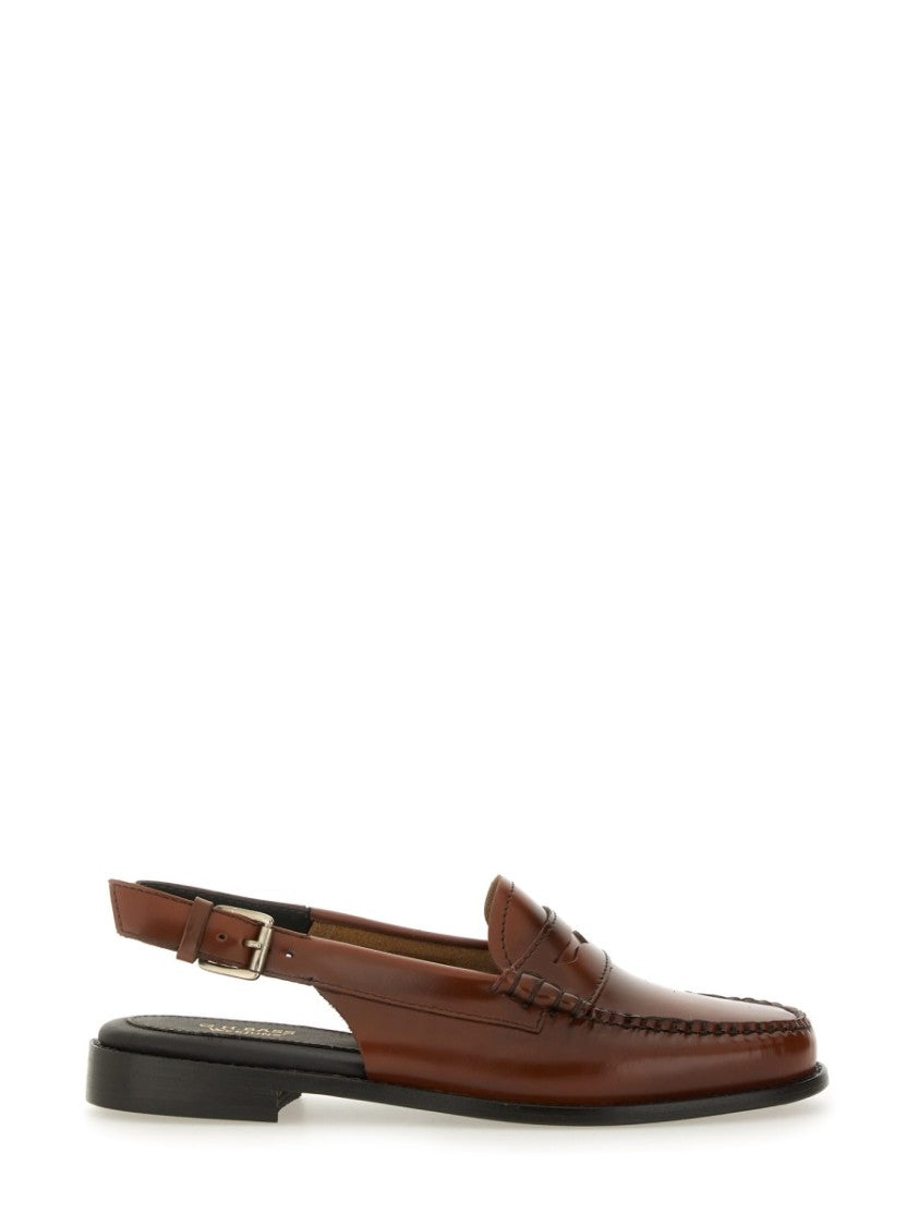 G.H. Bass Moccasin Weejun With Traditional Stitching And Low Heel