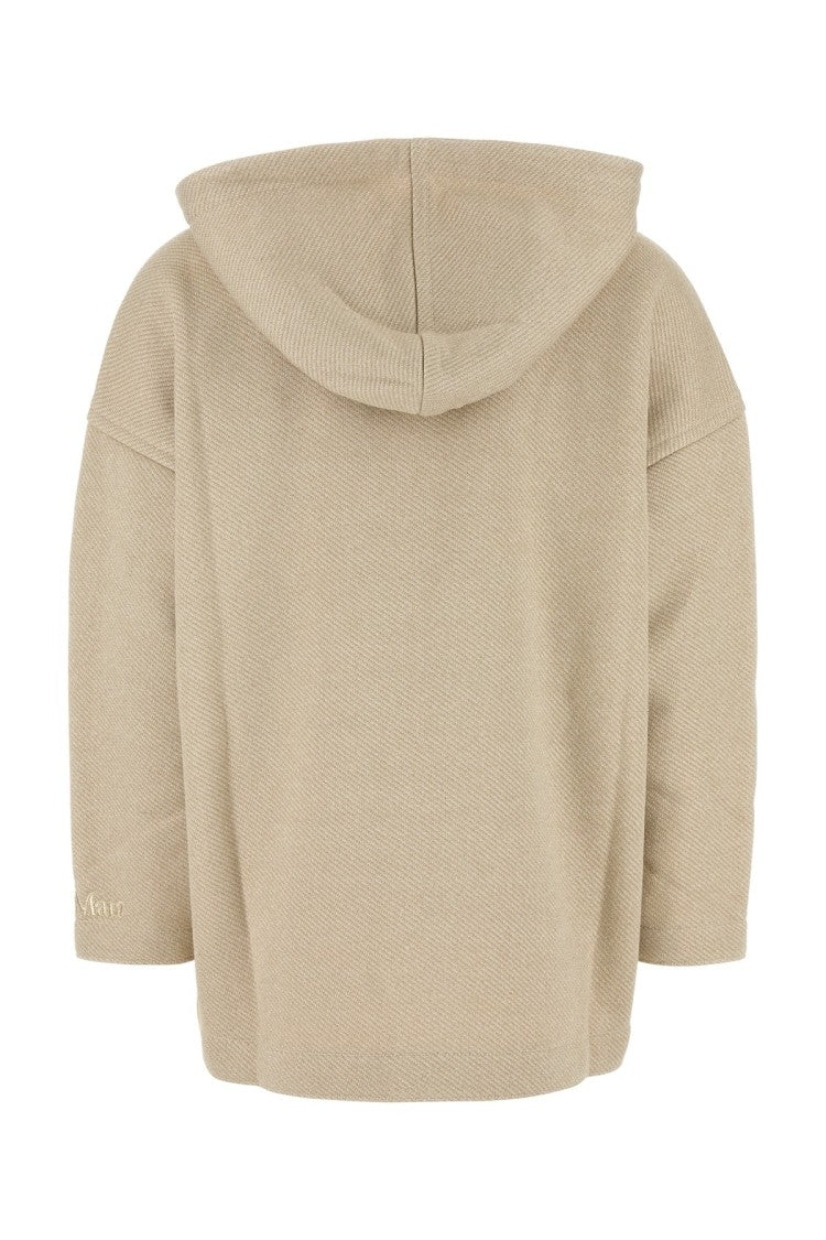 Max Mara Sand Cotton Blend Rally Sweatshirt