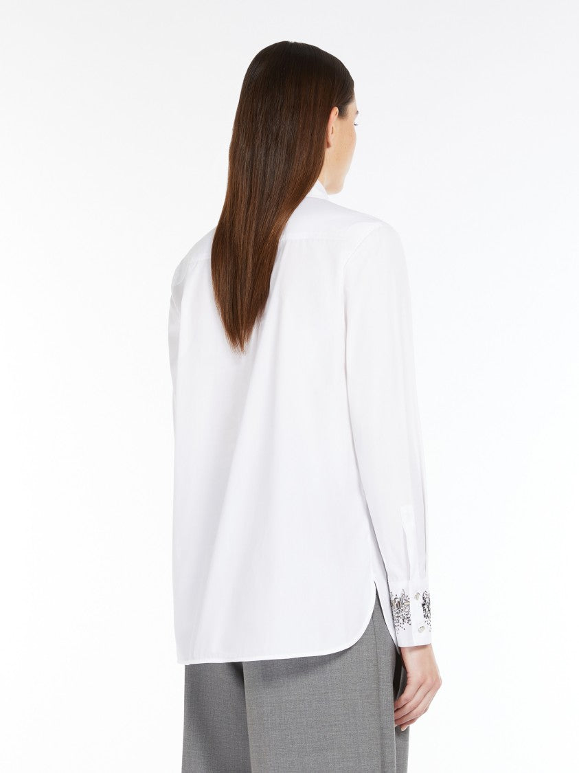 Max Mara Classic White Poplin Shirt