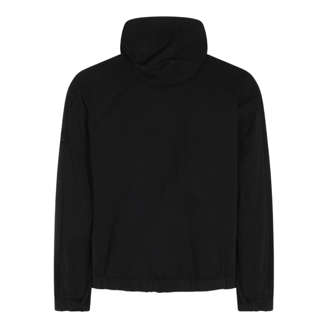 Stone Island Minimalist Black Jacket With High Collar