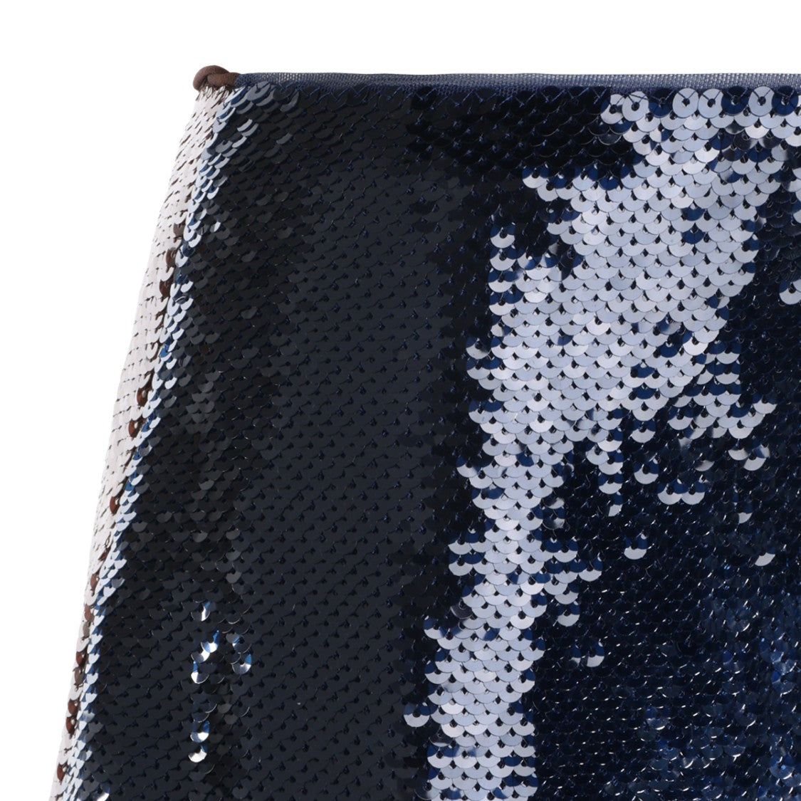 Tom Ford Blue Sequins Hidden Zip Midi Skirt