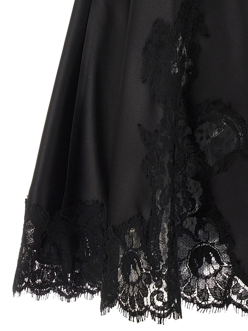Dolce & Gabbana Satin And Lace Dress