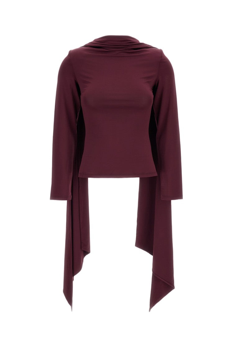 Rotate Long-Sleeved Scarf Top