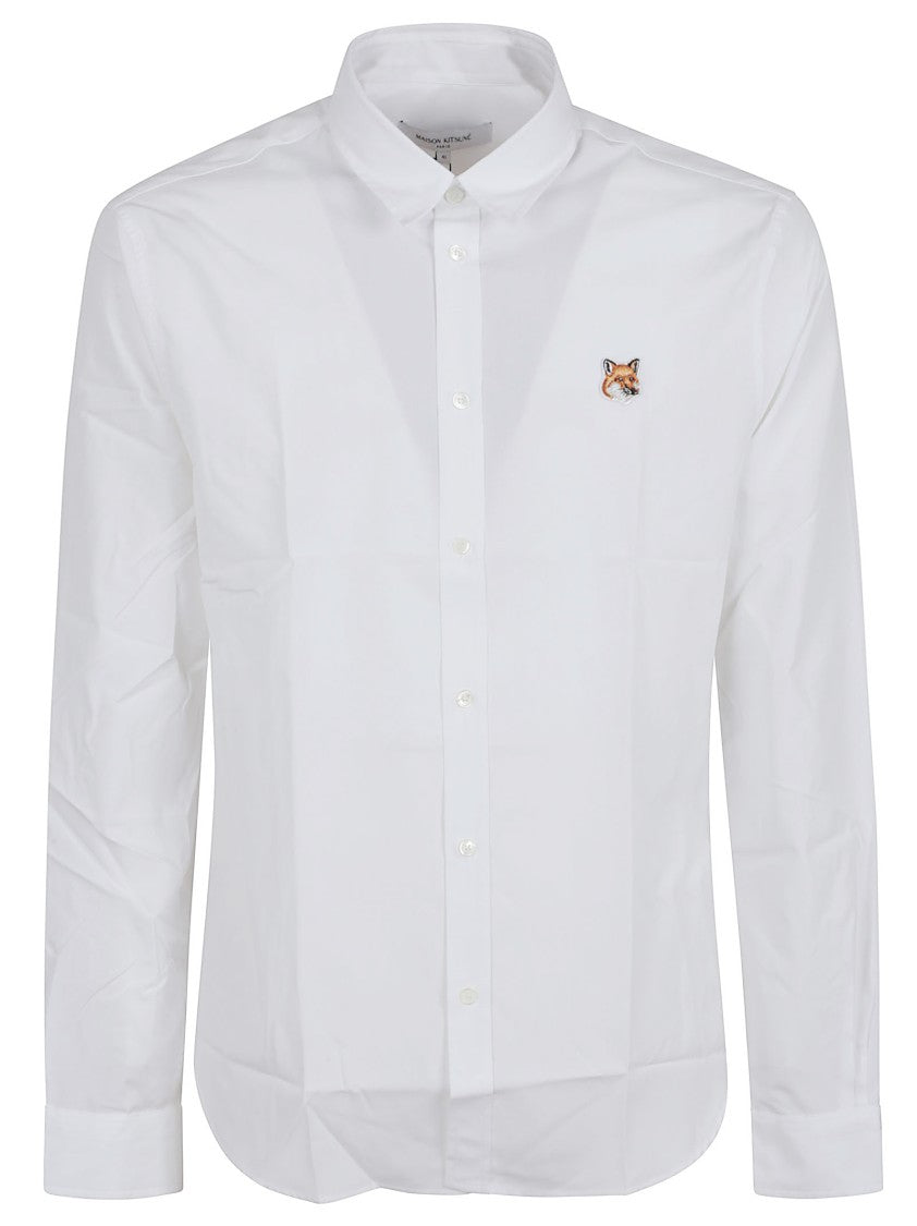 Maison Kitsuné White Tailored Cotton Shirt