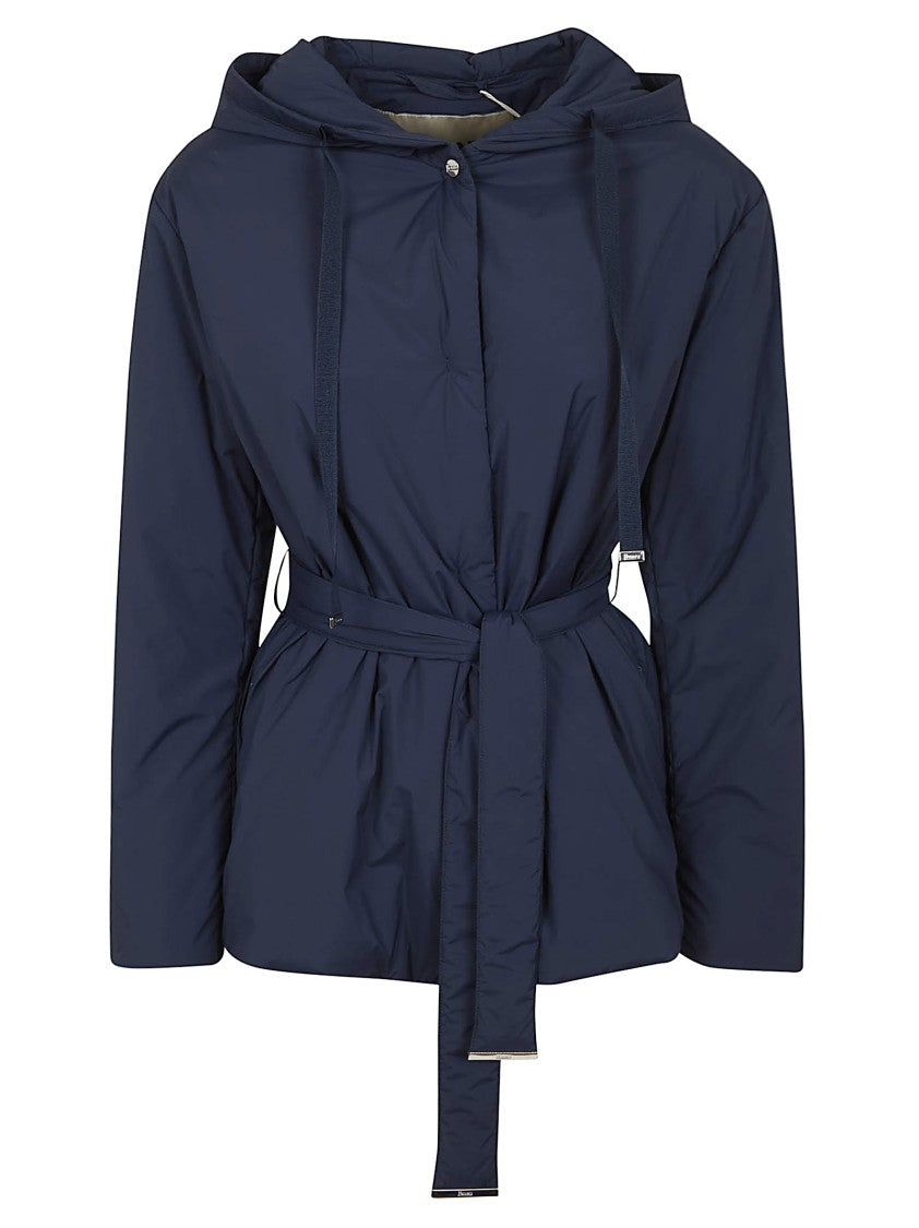 Herno Hooded Jacket With Belted Waist