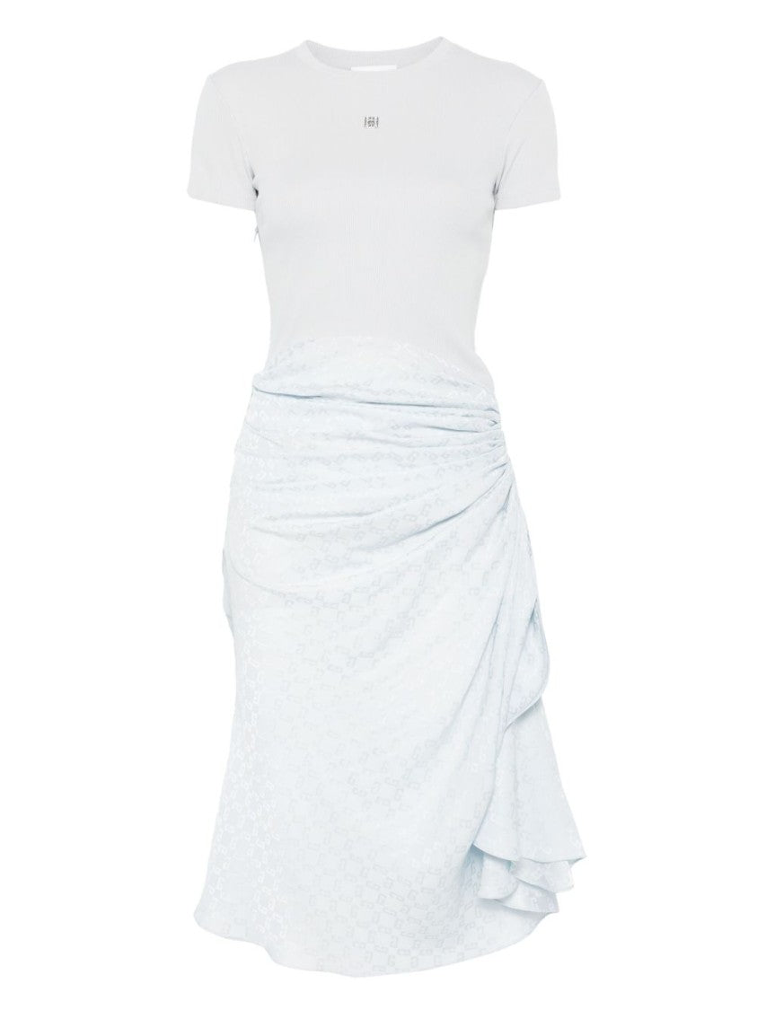 Givenchy Light Blue 4G Motif Plaque Dress