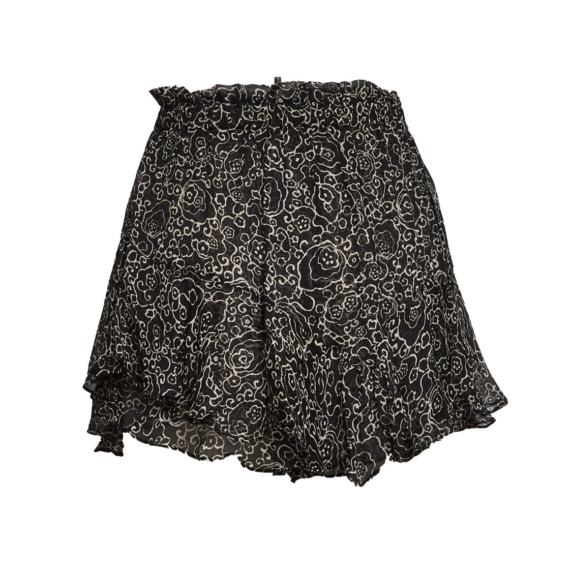 Isabel Marant Sornel Ruffled Crinkled Chiffon Shorts