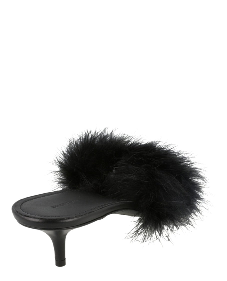 Balenciaga Boudoir Feather Sandals