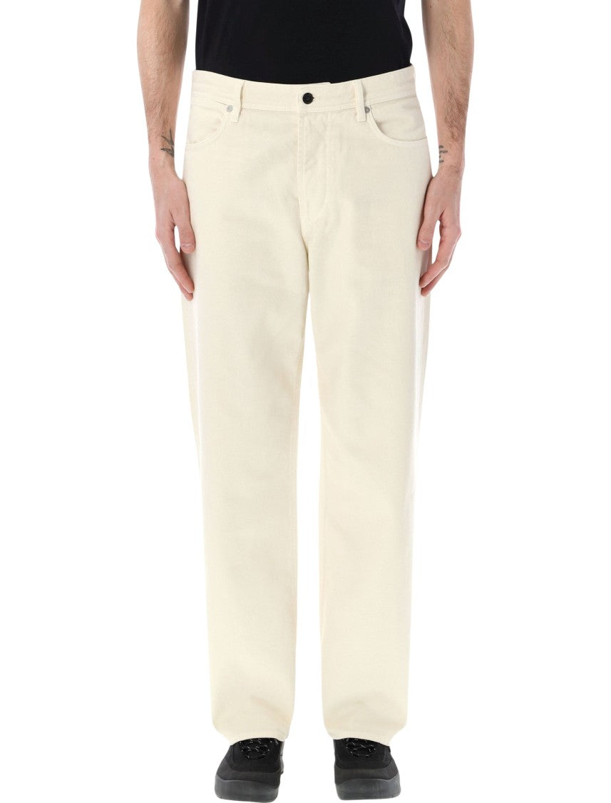 Stone Island Straight-Leg Ivory Jeans