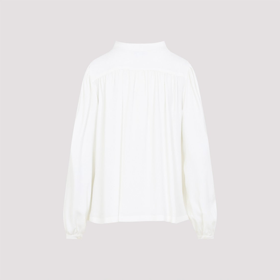 Giambattista Valli White Silk Blouse