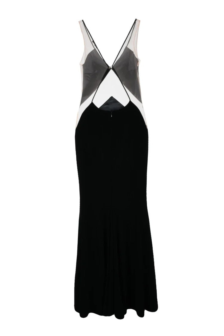Red Carpet E. Franchi Velvet Dress - Black