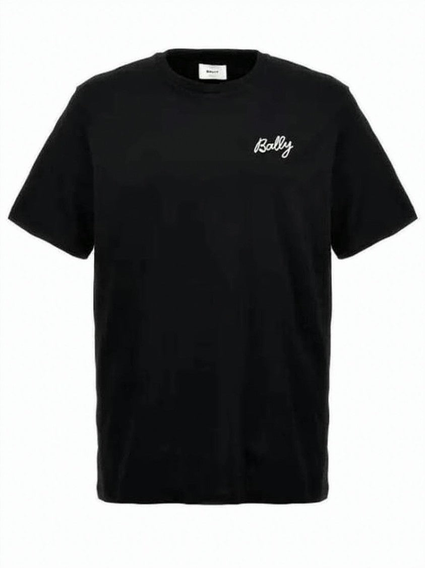 Bally Organic Cotton Short-Sleeve T-Shirt With Minimal Script Logo