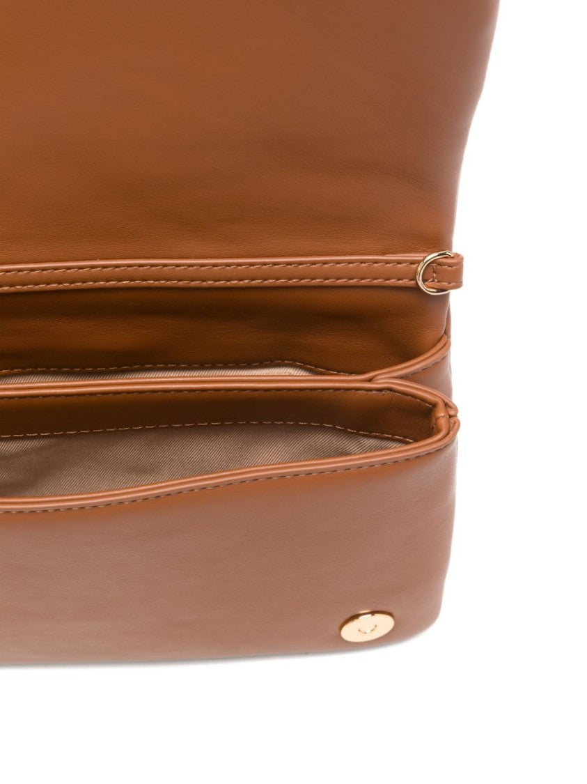 Love Moschino Quilted Shoulder Bag With Gold-Tone Logo Plaque And Chain Strap