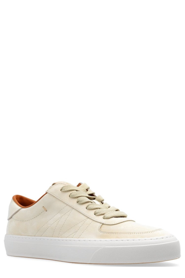 Moncler Minimalist White Sneaker With Premium Leather Upper