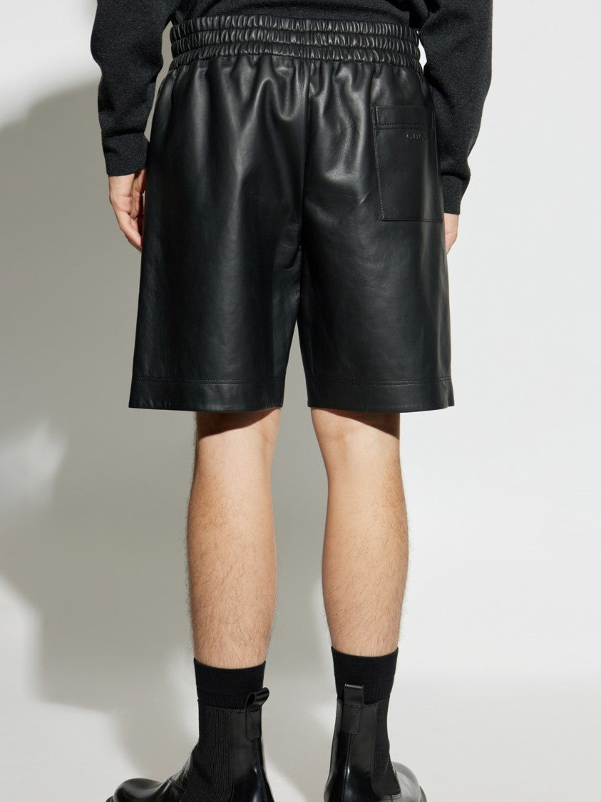 Gucci Black Matte Finish Elastic Waist Shorts