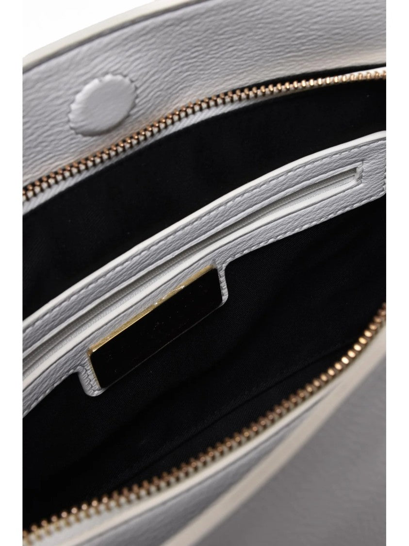 Ermanno Firenze Teresa Hobo Shoulder Bag With Magnetic Snap Closure And Metallic Emblem