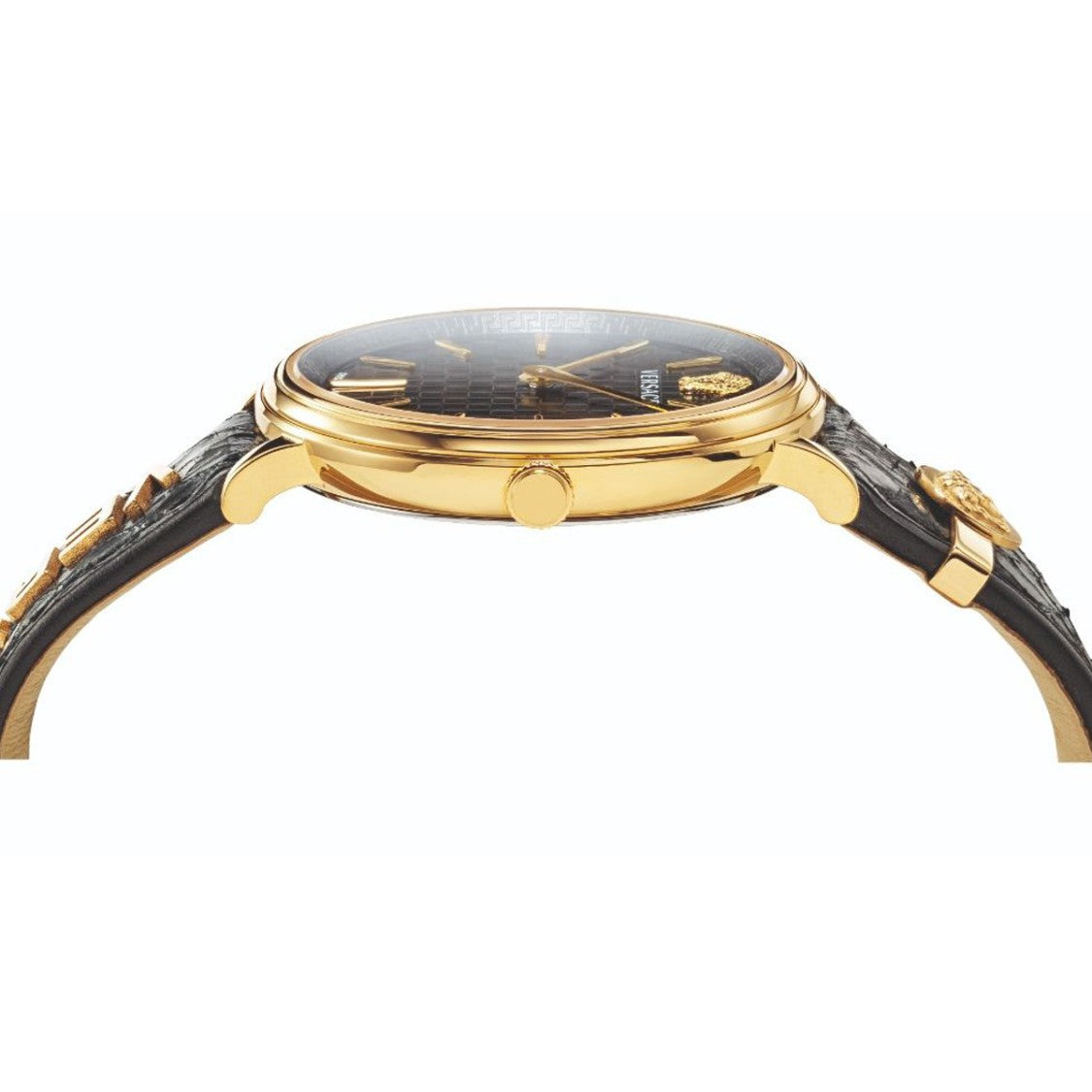 Versace Gold-Tone Stainless Steel Analog Watch With Medusa Emblem
