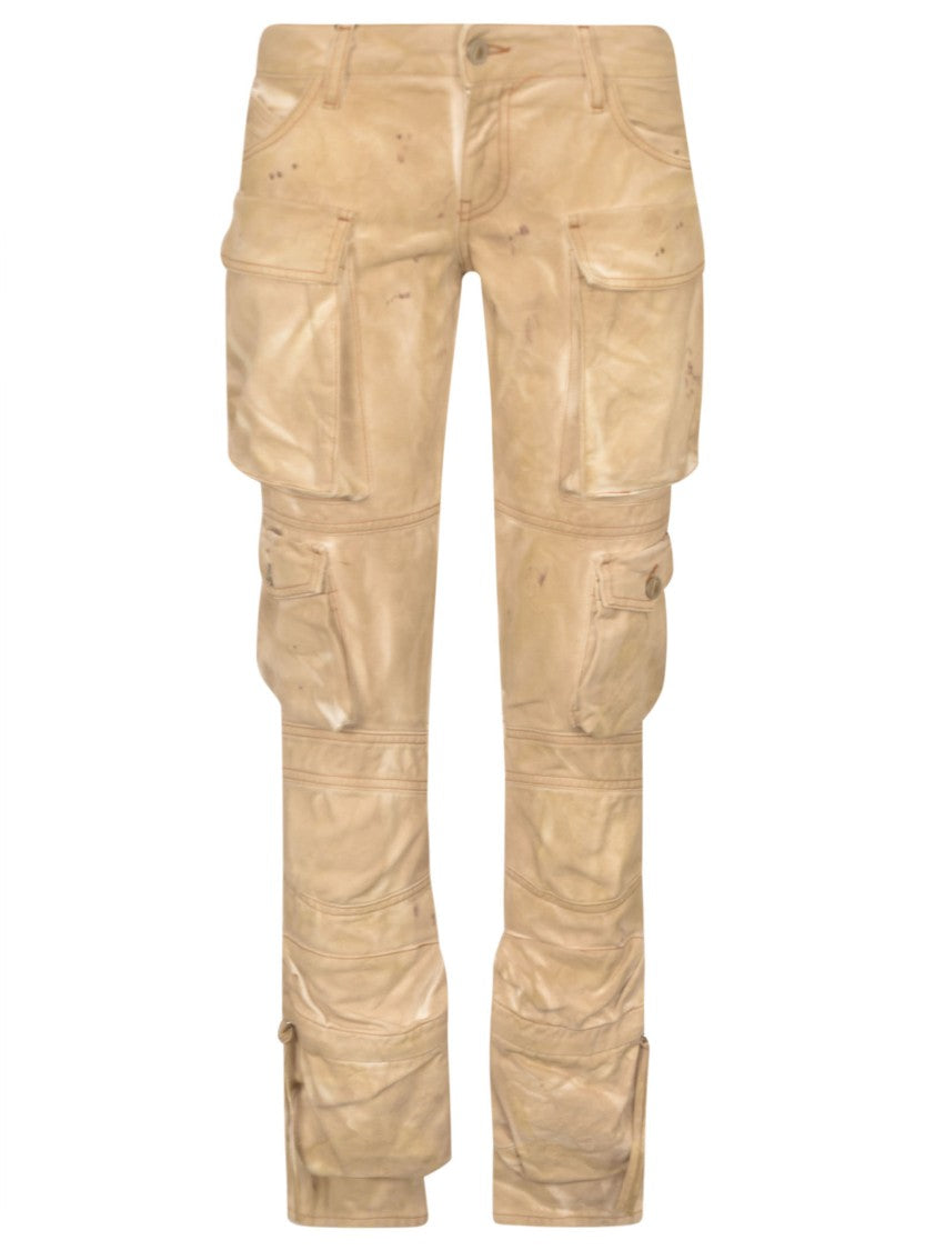 The Attico Slim Fit Cotton Trousers