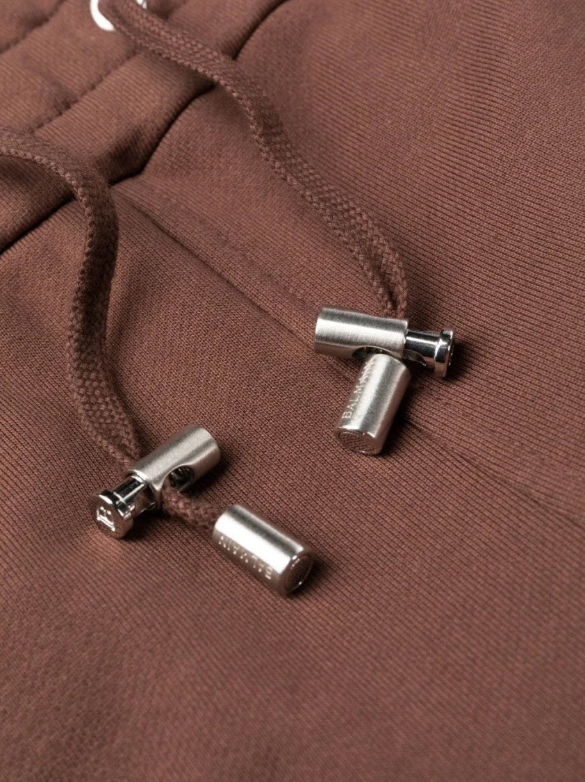 Balmain Ribbed Textured Activewear Sweatpants With Elastic Waistband