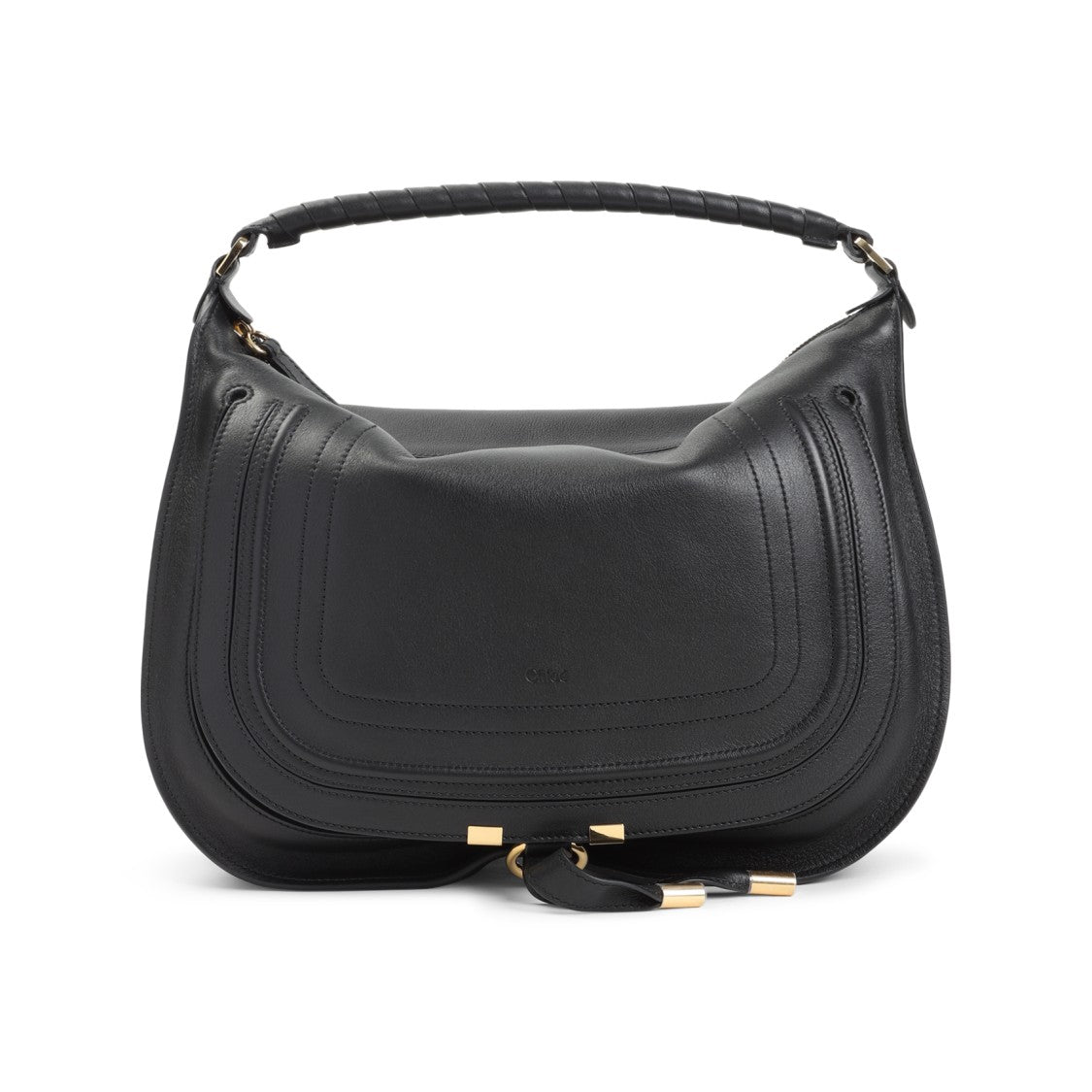 Chloé Black Calf Leather Marcie Bag