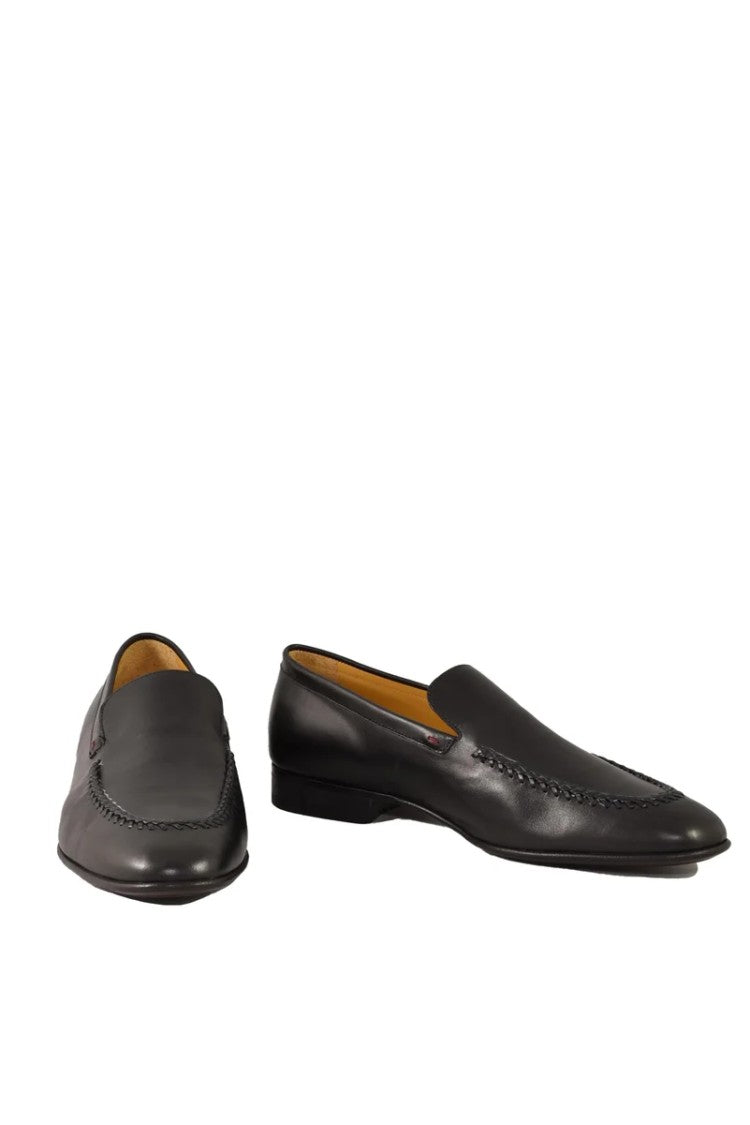 Testoni Bologna 1929 Rubber Sole Loafers - Black