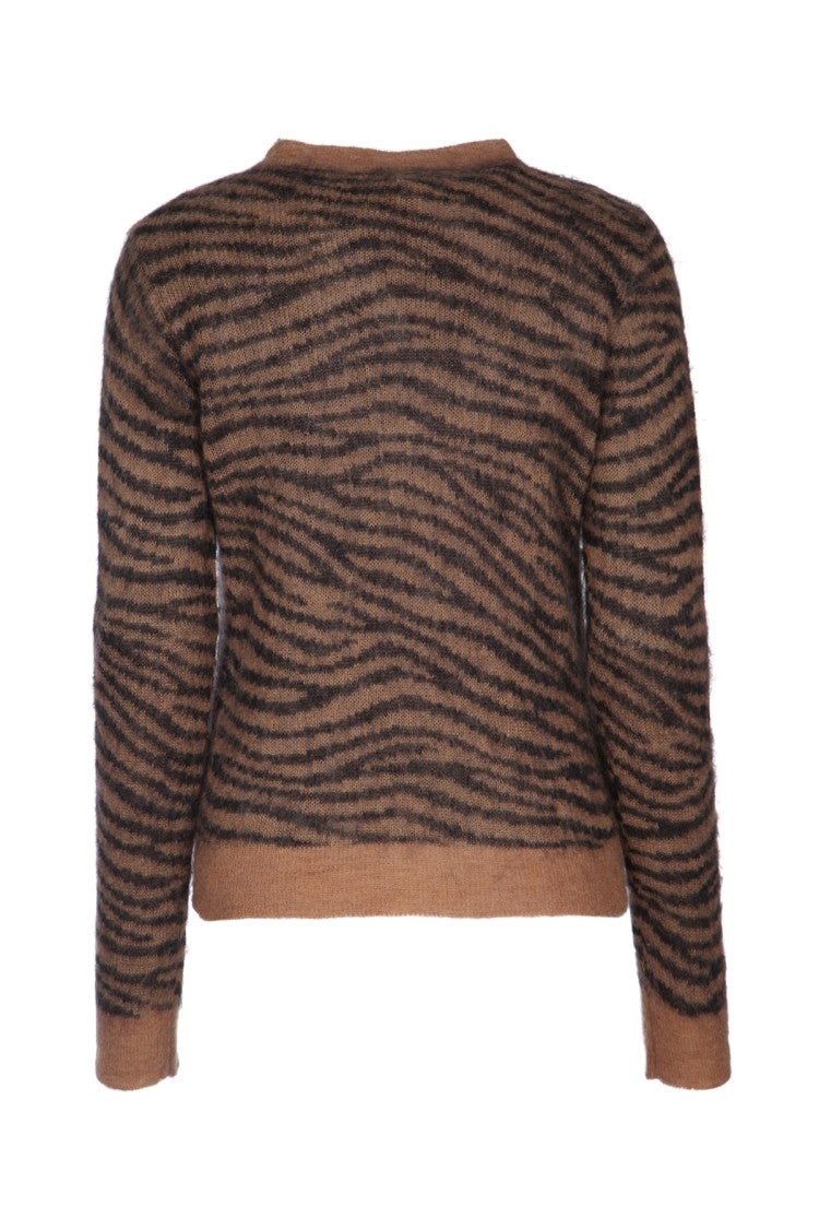 Mm Studio Embroidered Nylon Blend Abadan Sweater