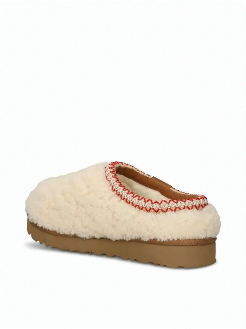 Ugg Textured Wool Blend Slip-On Mule With Zigzag Stitch