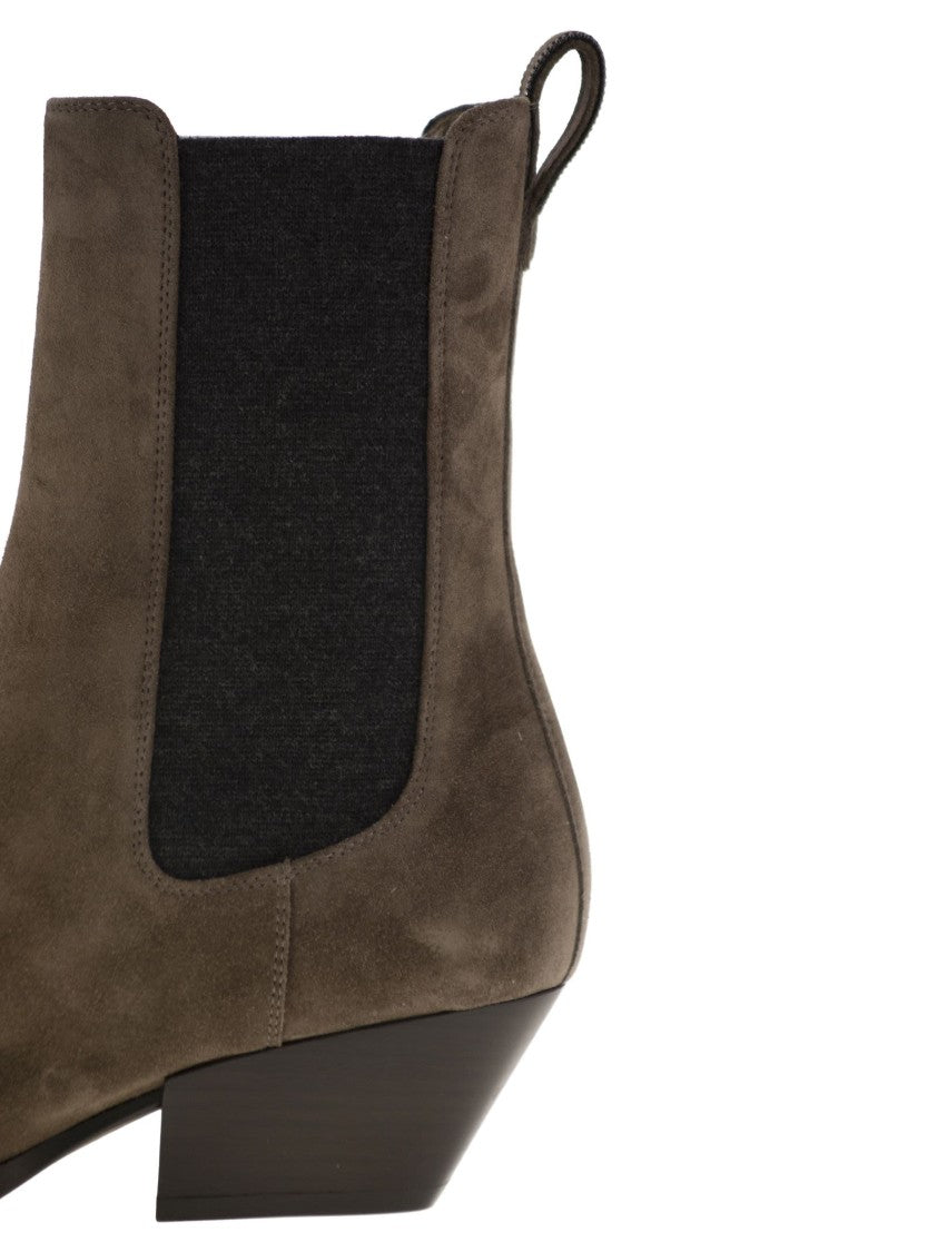 Brunello Cucinelli Texan Suede Ankle Boot