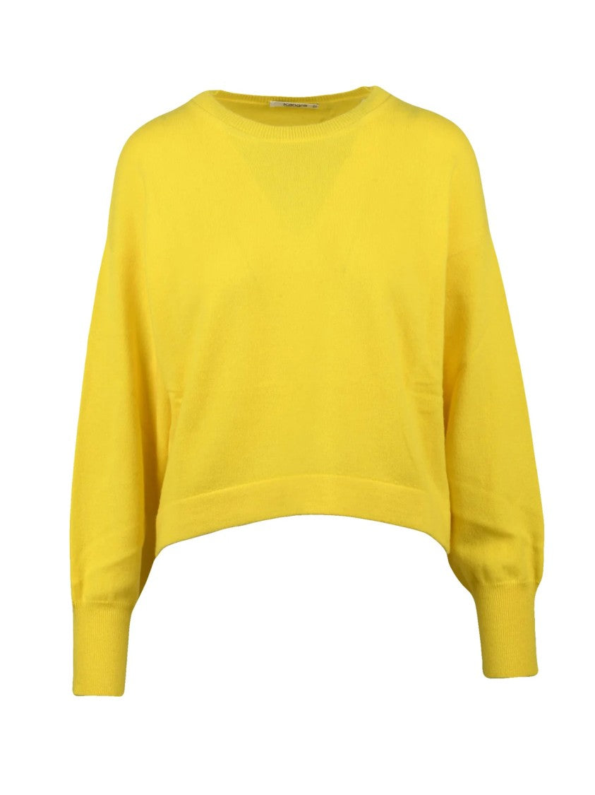 Kangra Crewneck Cashmere Pullover With Vibrant Yellow Hue