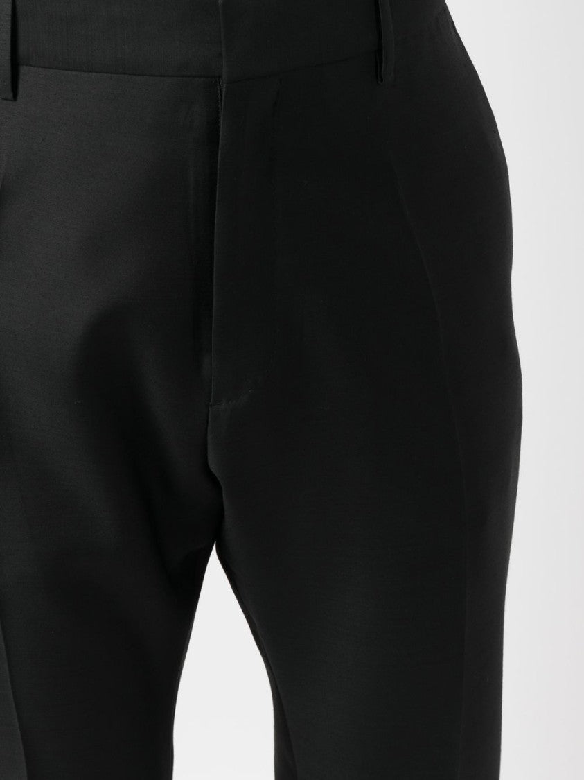 Dsquared2 Tailored Black Trousers With Classic Waistband And Subtle Pleats