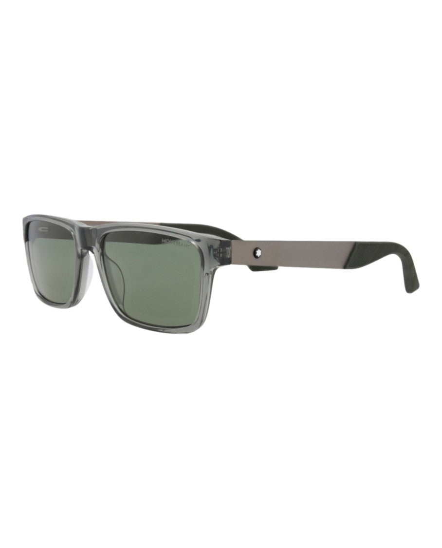 Montblanc Square-Frame Recycled Acetate Sunglasses