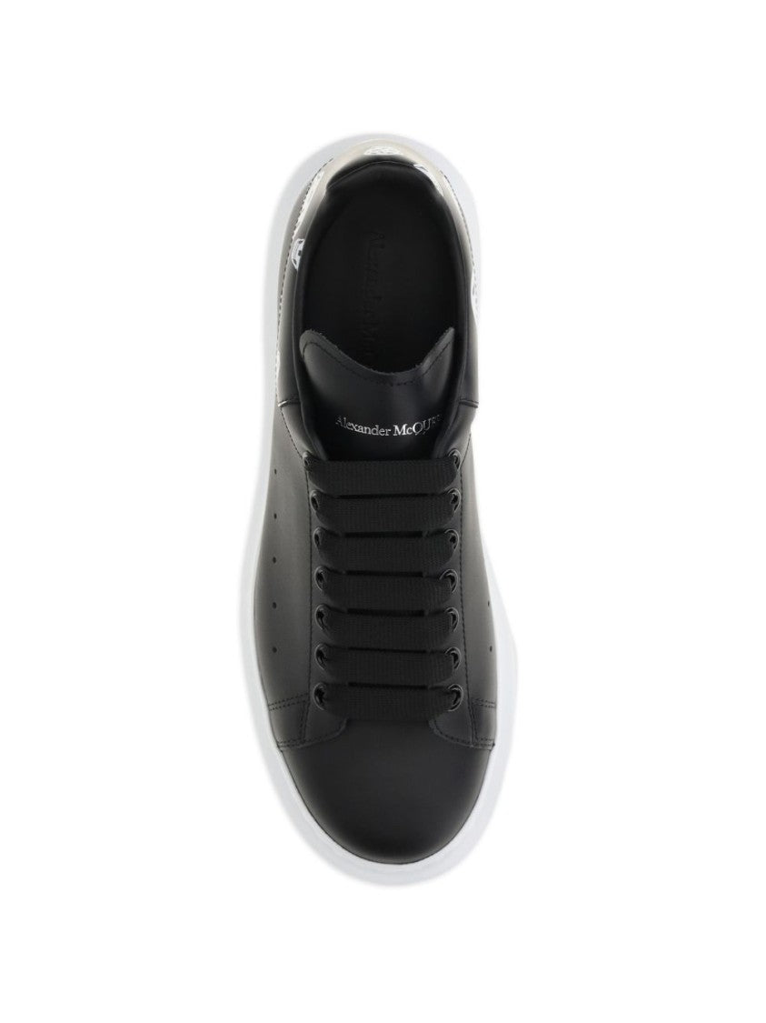 Alexander Mcqueen White Oversized Contrasting Heel Sneakers