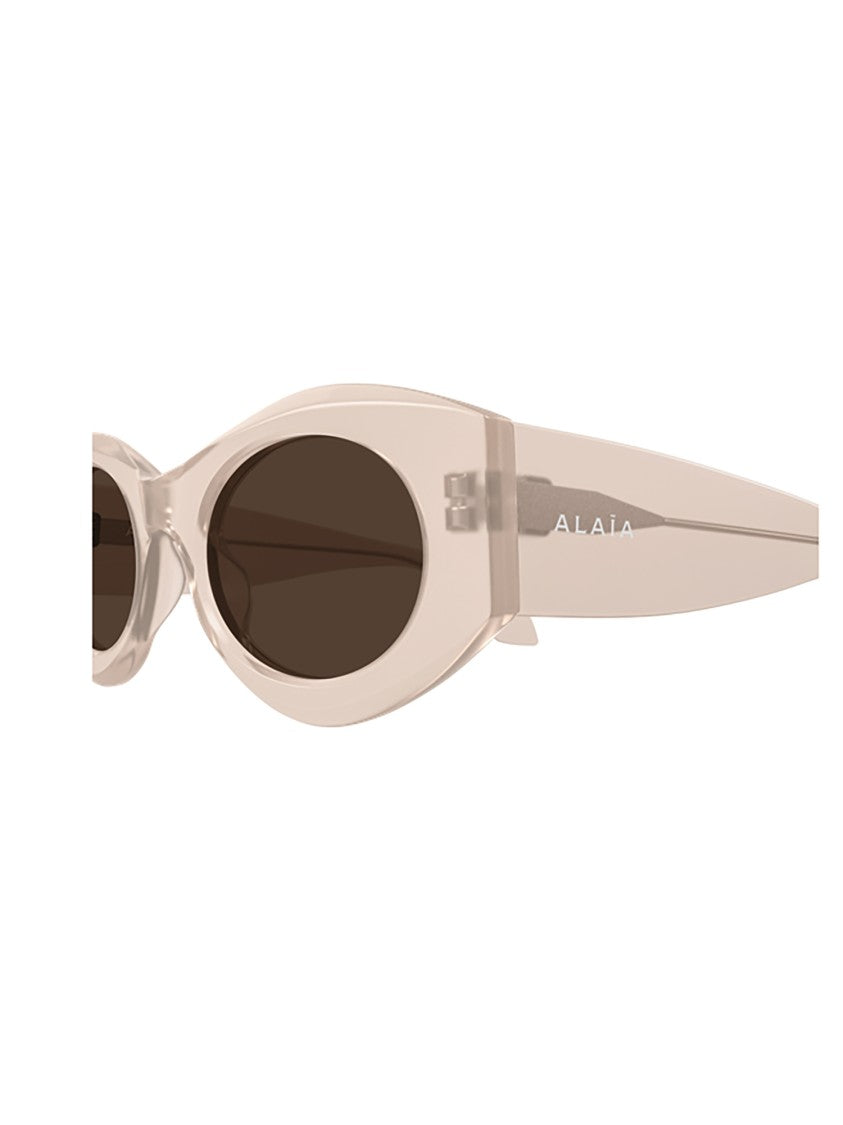 Alaïa Pink/Purple Aa0080s Narrow Oval Sunglasses