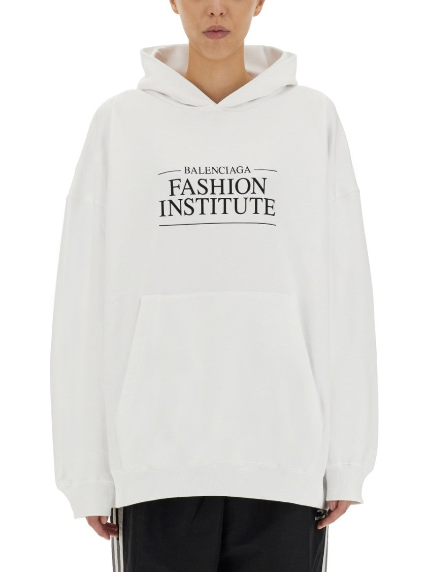 Balenciaga Large Fit Sweatshirt In Medium-Thickness Cotton