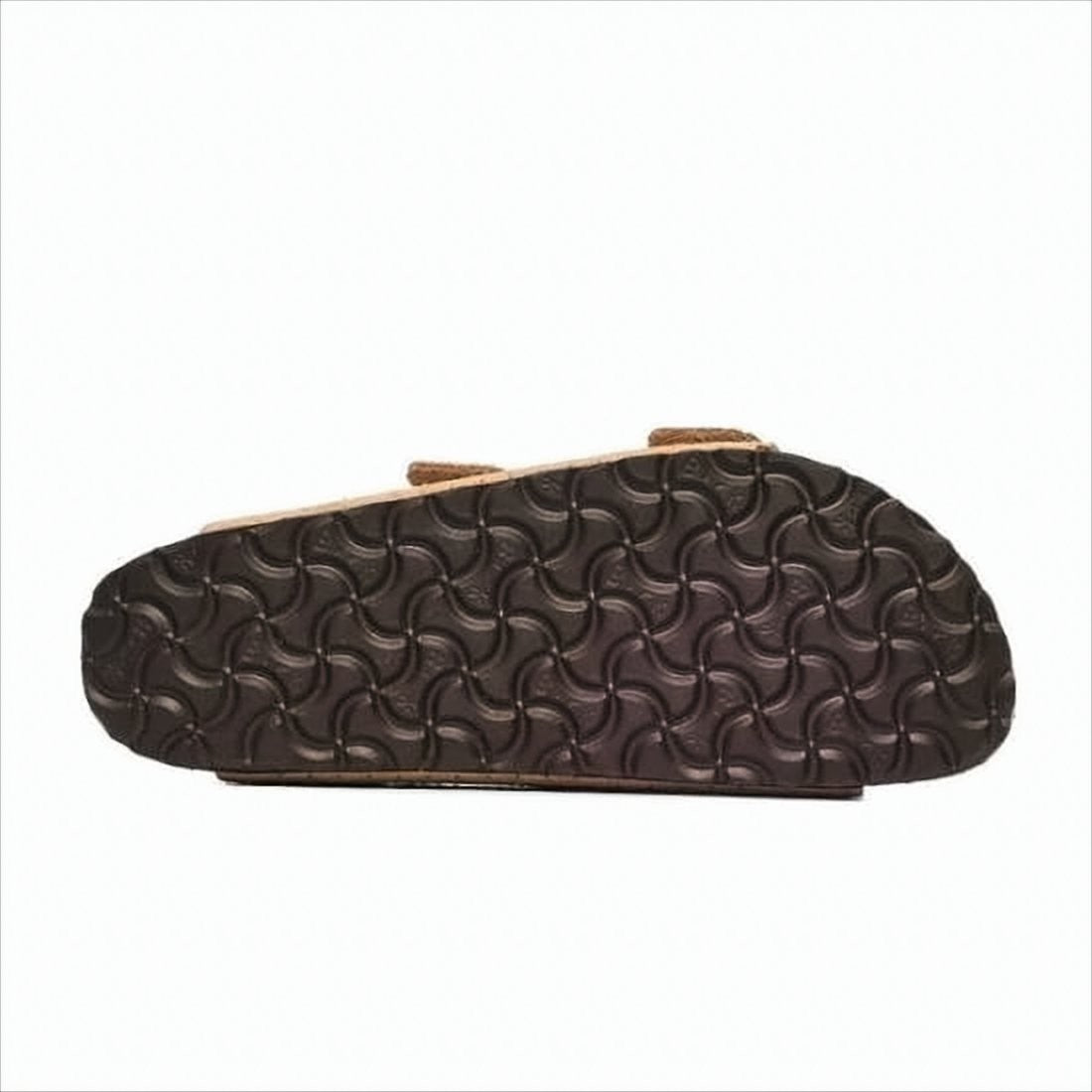 Birkenstock Dual-Strap Suede And Leather Sandal