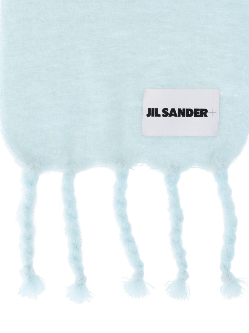 Jil Sander Mohair And Wool Scarf – Light Blue