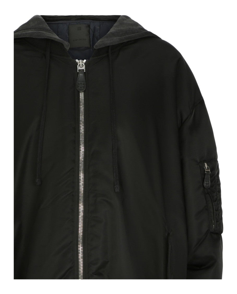 Givenchy Oversized Hooded Bomber Jacket
