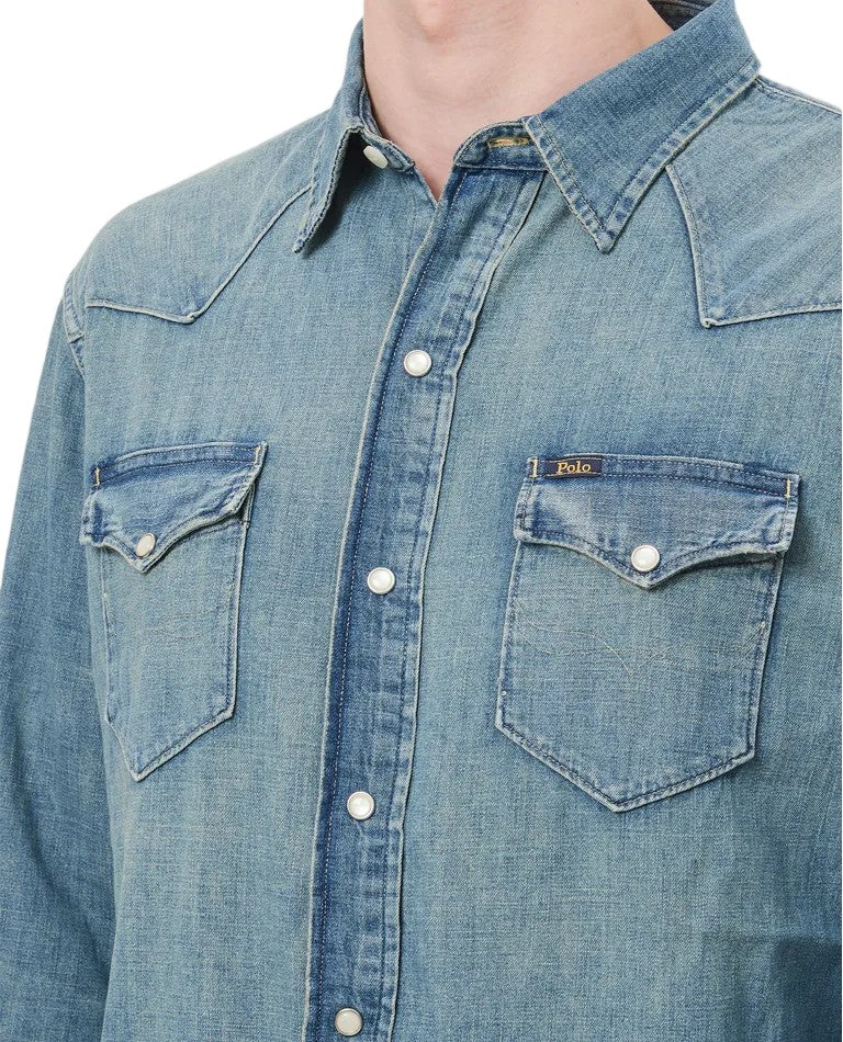 Polo Ralph Lauren Button-Front Long-Sleeve Sport Shirt With Flap Pockets