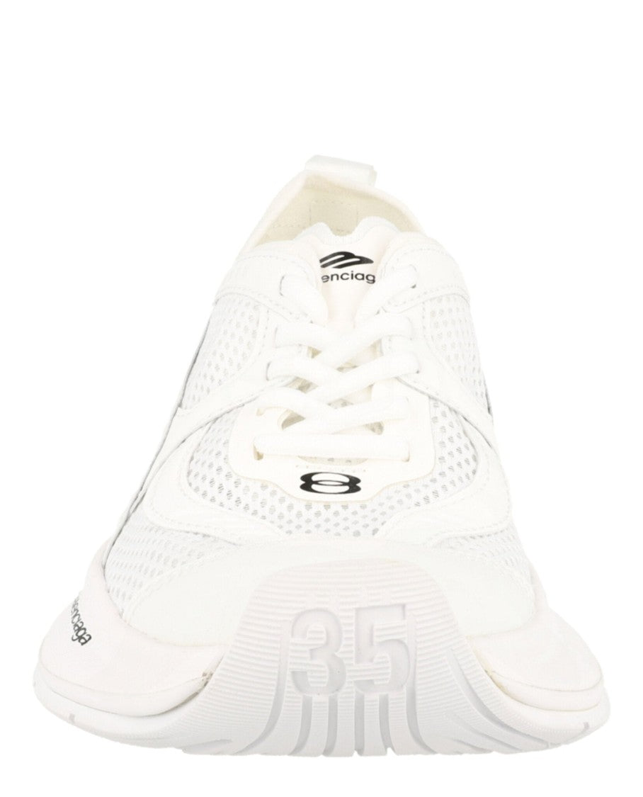 Balenciaga Low-Top Sneakers With Mesh Detailing And Block Heel