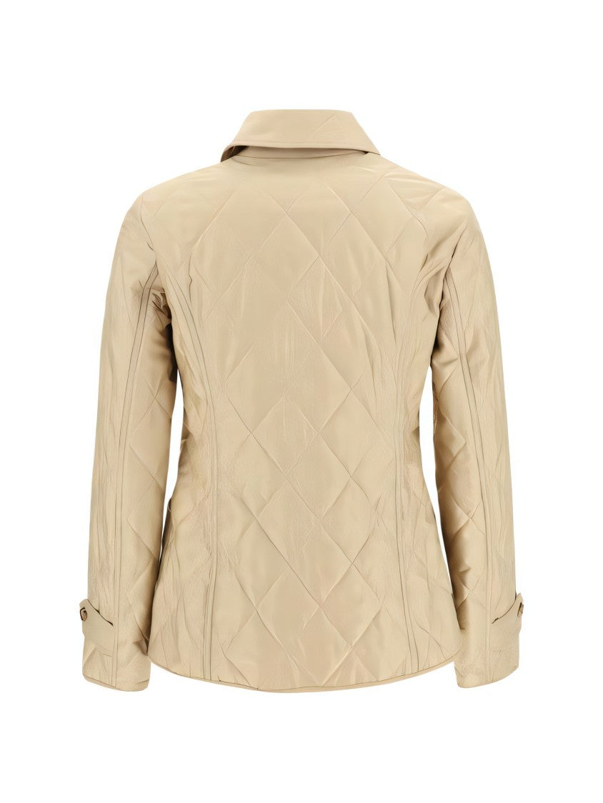 Burberry Diamond Quilted Jacket With Tailored Fit
