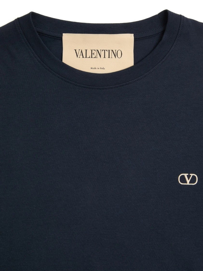 Valentino White Short-Sleeve Cotton T-Shirt